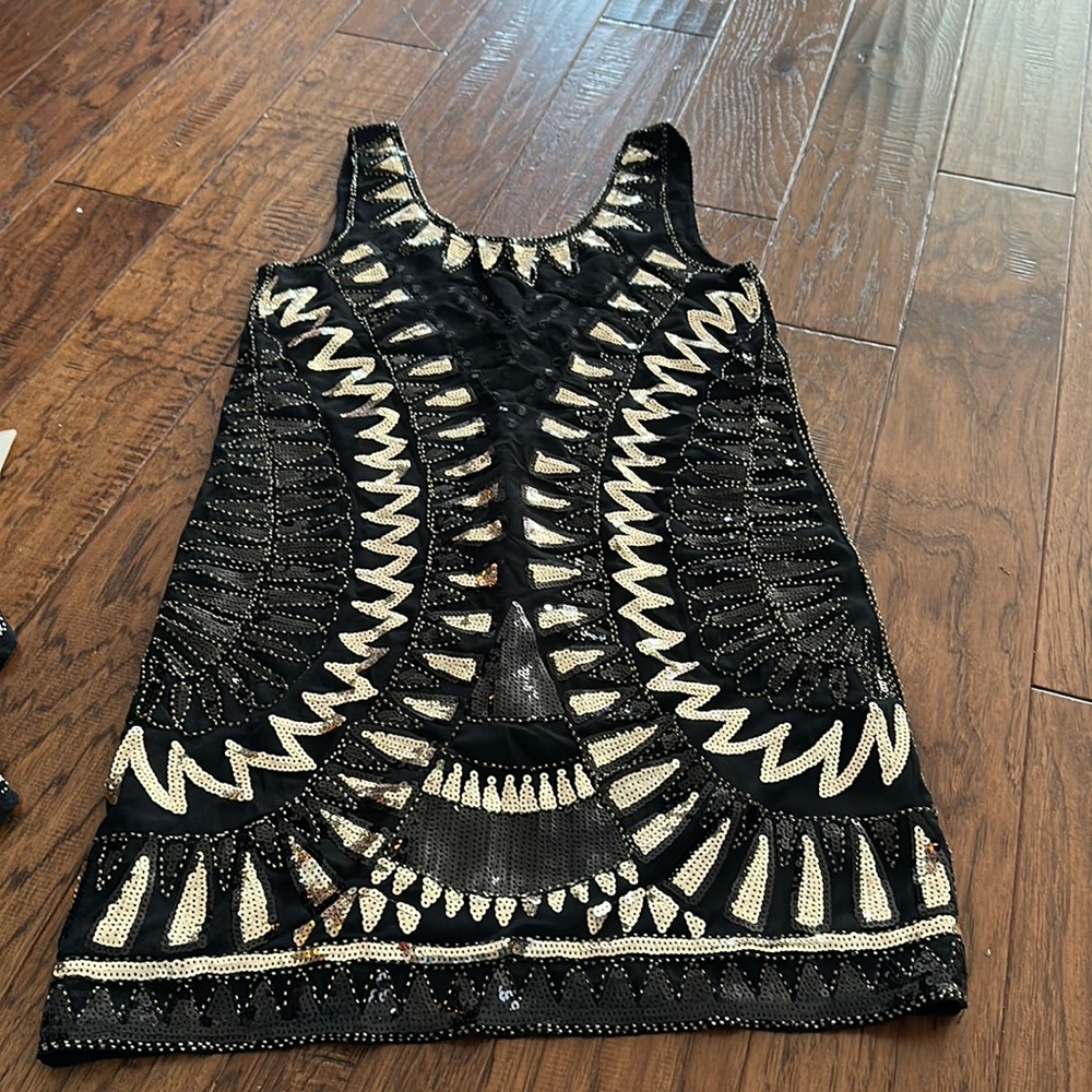 Sequin shift dress